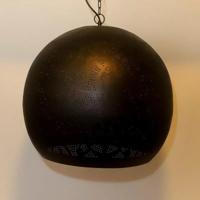 Oosterse hanglamp zwart filigrain &apos;Firenze&apos; open XL zwart 50 cm
