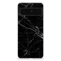 Google Pixel 8 Pro TPU Siliconen Hoesje Marmer Zwart - Origineel Cadeau Vader