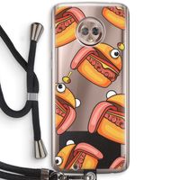 Hamburger: Motorola Moto G6 Transparant Hoesje met koord