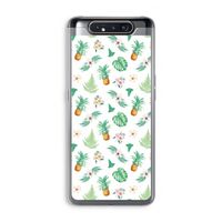 Ananas bladeren: Samsung Galaxy A80 Transparant Hoesje Ananas bladeren: Samsung Galaxy A80 Transparant Hoesje