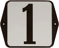 Huisnummer standaard nummer 1 - Warentuin mix Huisnummer standaard nummer 1 - Warentuin mix