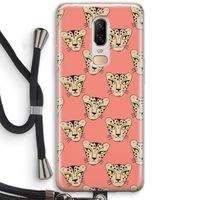 Tijger: OnePlus 6 Transparant Hoesje met koord Tijger: OnePlus 6 Transparant Hoesje met koord