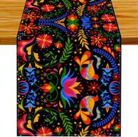 13*72 Table Cloth Mexican Art Table Tarps Party Decorations - thumbnail