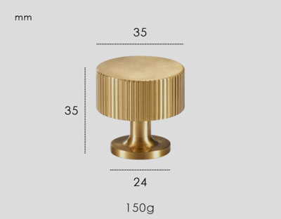 Nurlin Massief Messing Kastknoppen