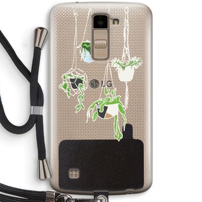 Hang In There: LG K10 (2016) Transparant Hoesje met koord
