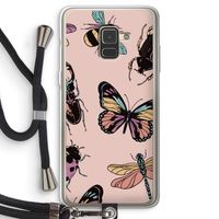 Tiny Bugs: Samsung Galaxy A8 (2018) Transparant Hoesje met koord
