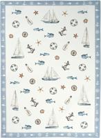 Sander Sander theedoek Sealife 50x70 Fb. 40 Multi