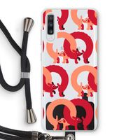Dogs: Samsung Galaxy A70 Transparant Hoesje met koord