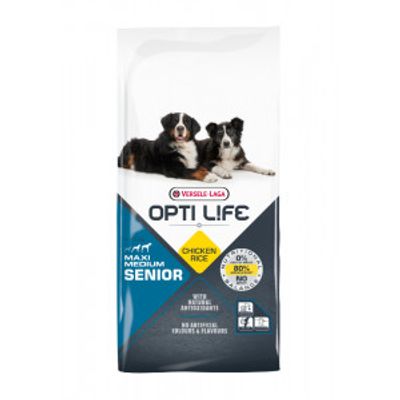 Opti Life Senior Medium/Maxi hondenvoer 12,5 kg