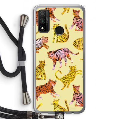 Cute Tigers and Leopards: Huawei P Smart (2020) Transparant Hoesje met koord