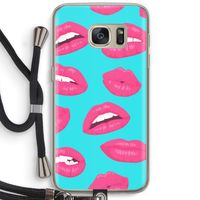 Bite my lip: Samsung Galaxy S7 Transparant Hoesje met koord
