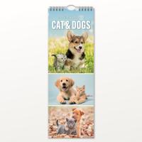 Katten en Honden Slimline Kalender 2026