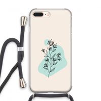 Violets are blue: iPhone 7 PLUS Transparant Hoesje met koord