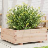VidaXL Plantenbak 70x70x26,5 cm massief grenenhout