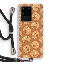 Croissant: Samsung Galaxy S20 Ultra Transparant Hoesje met koord