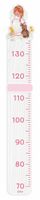 Dekori groeimeter prinses meisjes 115 cm hout wit/roze - thumbnail