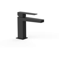 Wastafelkraan Tres Slim | Opbouw | Mengkraan | Standaard model | 1-hendel | Vierkant | Zwart mat