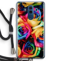 Neon bloemen: Huawei Mate 10 Pro Transparant Hoesje met koord
