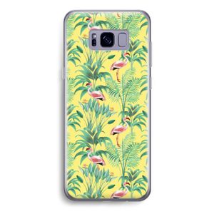 Flamingo party: Samsung Galaxy S8 Transparant Hoesje