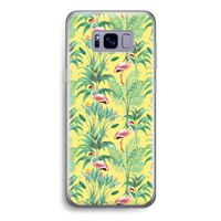 Flamingo party: Samsung Galaxy S8 Transparant Hoesje