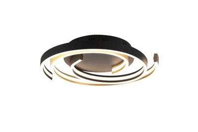 Trio Dimbare plafondlampCaya goud met zwart - 641910208