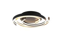 Trio Dimbare plafondlampCaya goud met zwart - 641910208