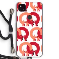 Dogs: Pixel 4a 5G Transparant Hoesje met koord