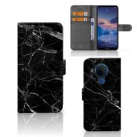 Nokia 5.4 | Bookcase | Marmer Zwart - Origineel Cadeau Vader