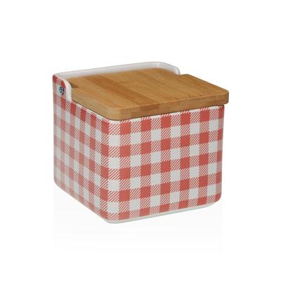 Zoutvaatje met deksel Versa VICHY Keramisch 12,2 x 11,5 x 12,2 cm