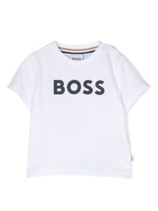 BOSS Kidswear t-shirt en coton à logo embossé - Blanc