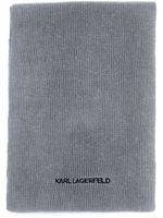 Karl Lagerfeld écharpe K/Essential en maille côtelée - Gris - thumbnail