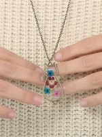Etnisch Stijl natuurlijk Droog Bloem Kat Halsketting - thumbnail