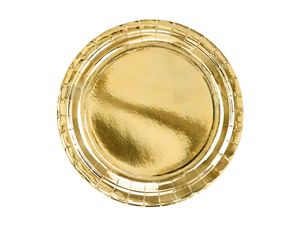 Gouden Partyborden Metallic 23cm
