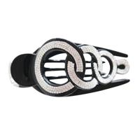 Strass Hair clip haar krabben klem accessoires grote styling tools haaraccessoires vrouwen haarspeld (zwart)