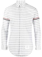 Thom Browne chemise à carreaux vichy - Gris