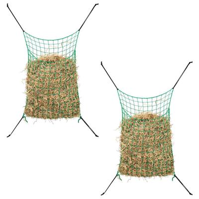 VidaXL Hooinetten 2 st 90x60 cm rechthoekig polypropeen groen