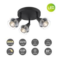 Home sweet home vaya LED opbouwspot 3L rond zwart