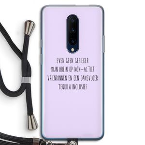 Tequila: OnePlus 7 Pro Transparant Hoesje met koord