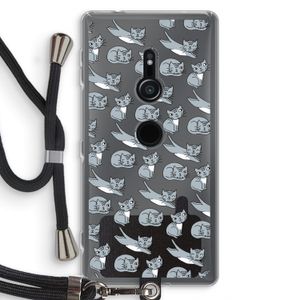 Poezen: Sony Xperia XZ2 Transparant Hoesje met koord
