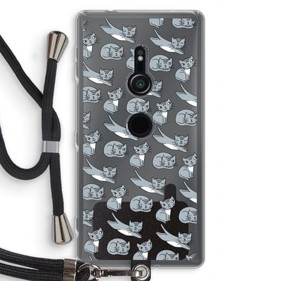 Poezen: Sony Xperia XZ2 Transparant Hoesje met koord