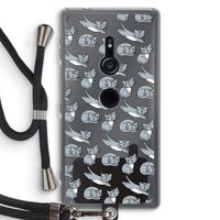 Poezen: Sony Xperia XZ2 Transparant Hoesje met koord