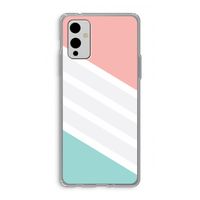Strepen pastel: OnePlus 9 Transparant Hoesje