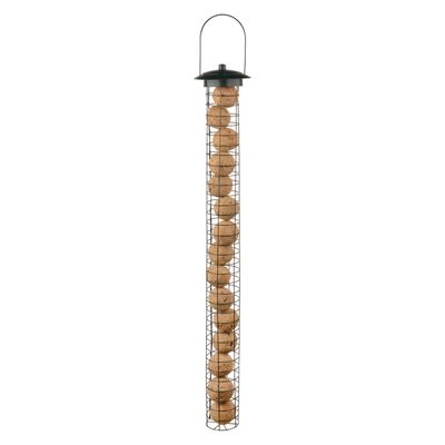 Grote vogel voedersilo voor vetbollen metaal 83 cm