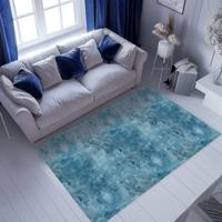 Gestructureerd ontwerp vinyl tapijt blauw