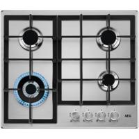 AEG HGB64400SM Gas kookplaat Grijs