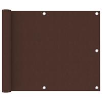 VidaXL Balkonscherm 75x500 cm oxford stof bruin
