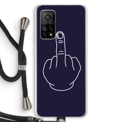 F**k U: Xiaomi Mi 10T 5G Transparant Hoesje met koord