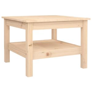 The Living Store Houten Salontafel - Massief Grenenhout - Extra Opbergruimte - 55x55x40cm