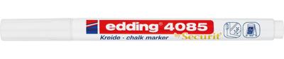 Edding Krijtmarker e-4085, ronde punt van 1 - 2 mm, wit
