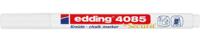 Edding Krijtmarker e-4085, ronde punt van 1 - 2 mm, wit